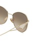 细节 - 点击放大 - PRADA - Metal Angular Sunglasses