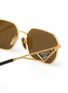 细节 - 点击放大 - PRADA - Metal Irregular Sunglasses