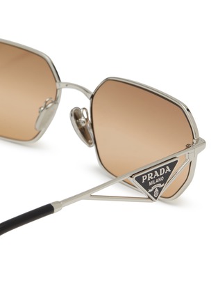 细节 - 点击放大 - PRADA - Metal Irregular Sunglasses