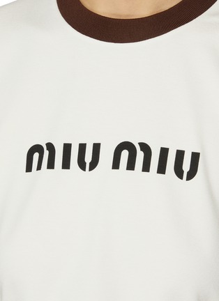  - MIU MIU - 撞色圆领 T 恤