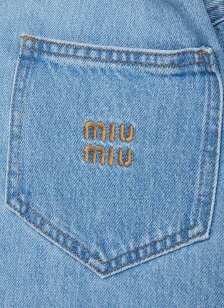  - MIU MIU - 毛边牛仔衬衫