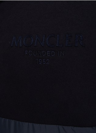  - MONCLER - 绗缝拼接拉链卫衣