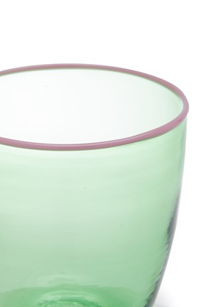 细节 –点击放大 - SUMMERILL & BISHOP - Bumba Glass Tumbler — Emerald Green/Pink