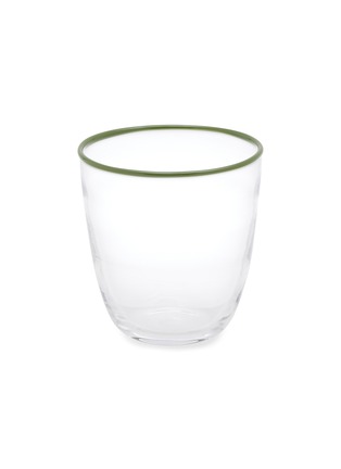 首图 –点击放大 - SUMMERILL & BISHOP - Bumba Glass Tumbler — Clear/Apple Green