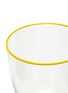 细节 –点击放大 - SUMMERILL & BISHOP - Bumba Glass Tumbler — Clear/Lemon Yellow