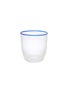 首图 –点击放大 - SUMMERILL & BISHOP - Bumba Glass Tumbler — Clear/Royal Blue