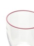 细节 –点击放大 - SUMMERILL & BISHOP - Bumba Glass Tumbler — Clear/Rose Pink