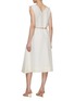 背面 - 点击放大 - PESERICO - Gather Shoulder Linen Cotton Dress