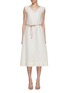 首图 - 点击放大 - PESERICO - Gather Shoulder Linen Cotton Dress