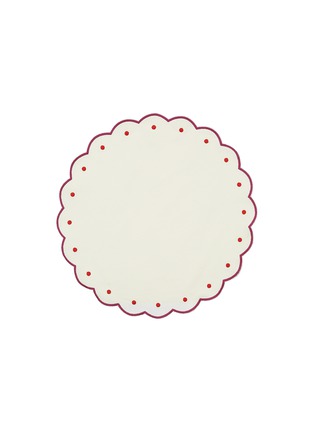 首图 –点击放大 - LA ROMAINE EDITIONS - Tout Rond Table Mat — Fushia/Rouge