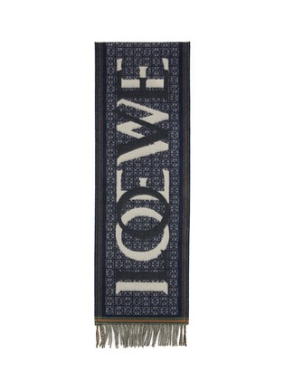 细节 - 点击放大 - LOEWE - Love Wool Cashmere Scarf