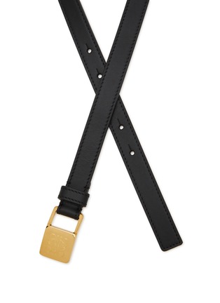 细节 - 点击放大 - LOEWE - Amazona Anagram Padlock Calf Leather Belt