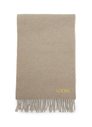 细节 - 点击放大 - LOEWE - ANAGRAM 羊绒混纺围巾