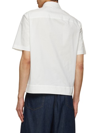 背面 - 点击放大 - NEIL BARRETT - Boxy Fit Zip Up Shirt