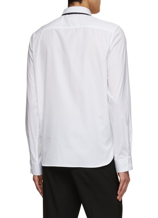 背面 - 点击放大 - NEIL BARRETT - Contrast Collar Detail Slim Fit Cotton Shirt