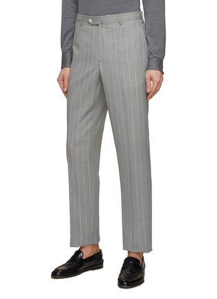 细节 - 点击放大 - ISAIA - Single Breasted Stripe Wool Suit