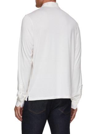 背面 - 点击放大 - ISAIA - Pelleovo Silk Cotton Polo Shirt