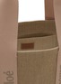 细节 - 点击放大 - CHLOÉ - Small Woody Linen Canvas Tote Bag