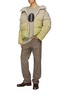 模特儿示范图 - 点击放大 - RICK OWENS - X MONCLER 绗缝高领外套