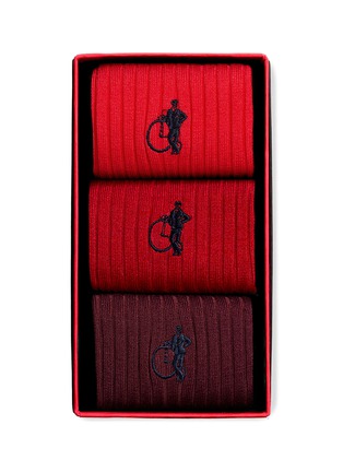 首图 - 点击放大 - LONDON SOCK COMPANY - Simply Red Socks Gift Box — Set of 3