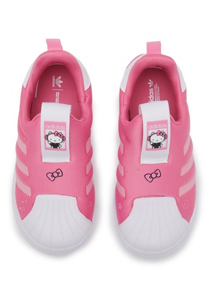 模特儿示范图 - 点击放大 - ADIDAS - x Hello Kitty and Friends Superstar 360 Toddlers Slip-On Sneakers