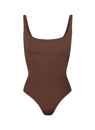 首图 - 点击放大 - SKIMS - x Swarovski Jelly Sheer Square Neck Thong Bodysuit