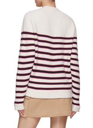 背面 - 点击放大 - CLOVE - Henry Neck Stripe Knit Top