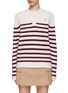 首图 - 点击放大 - CLOVE - Henry Neck Stripe Knit Top