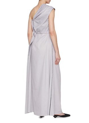 背面 - 点击放大 - NACKIYÉ - Wild Thing Draped Shoulder Asymmetric Cotton Gown