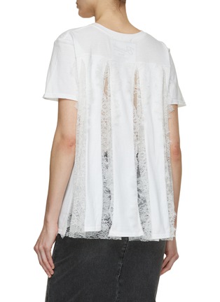 背面 - 点击放大 - DRY CLEAN ONLY - 蕾丝拼接 T 恤