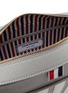 细节 - 点击放大 - THOM BROWNE - 四重条纹真皮斜背包