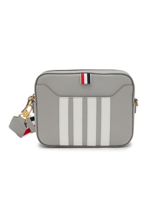 首图 - 点击放大 - THOM BROWNE - 四重条纹真皮斜背包