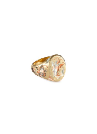 首图 - 点击放大 - CASTRO SMITH - Koi Carp 18K Yellow Gold Signet Ring — US 7.5
