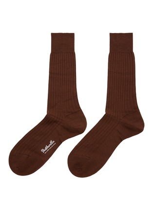 首图 - 点击放大 - PANTHERELLA - Laburnum Rib Merino Wool Long Anklet Socks
