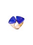首图 - 点击放大 - VHERNIER - Freccia 18K Rose Gold Lapis Rock Crystal Ring — Size 54