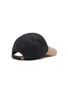 模特儿示范图 - 点击放大 - BRUNELLO CUCINELLI - 皮革编织亚麻鸭舌帽