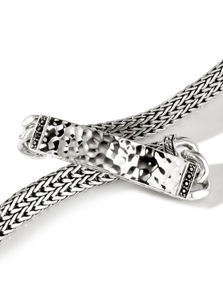 细节 - 点击放大 - JOHN HARDY - Classic Chain Sterling Silver Black Sapphire Spinel ID Bracelet — Size US