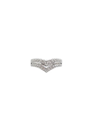 首图 - 点击放大 - LC COLLECTION JEWELLERY - 18K White Gold Diamond Ring — US 6.5