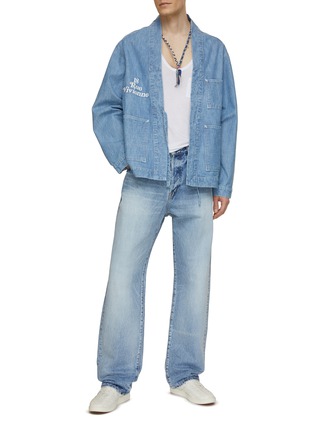 模特儿示范图 - 点击放大 - WASHI - Gampi Kakou High Waist Jeans