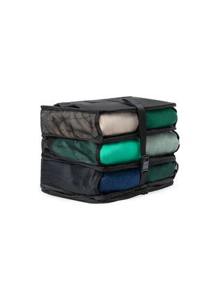  - JULY - Compression Packing Shelves — Black