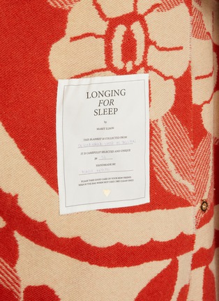  - LONGING FOR SLEEP - Crystal Embordered Wool Orchid Long Coat