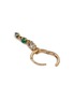 细节 - 点击放大 - MÉTIER BY TOMFOOLERY - Morganite Emerald Sapphire 9K Gold Single Clicker Hoop Earring