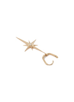 细节 - 点击放大 - MÉTIER BY TOMFOOLERY - Diamond 9k Gold Single Large Star Clicker Earring