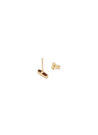 细节 - 点击放大 - MÉTIER BY TOMFOOLERY - Hexa 9K Gold Tourmaline Single Stud Earring