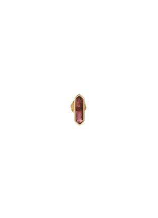 首图 - 点击放大 - MÉTIER BY TOMFOOLERY - Hexa 9K Gold Tourmaline Single Stud Earring
