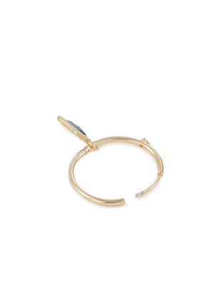 细节 - 点击放大 - MÉTIER BY TOMFOOLERY - 9K Gold Diamond Kyanite Charm Small Single Clicker Earring