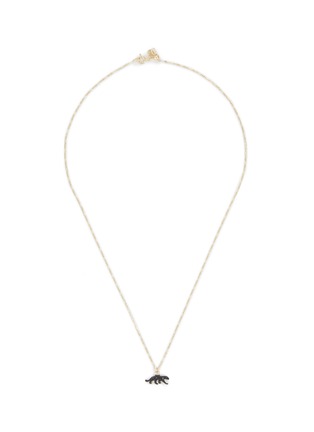 首图 - 点击放大 - MÉTIER BY TOMFOOLERY - Enamel Espirit 9k Gold Cheetah Plaque Necklace