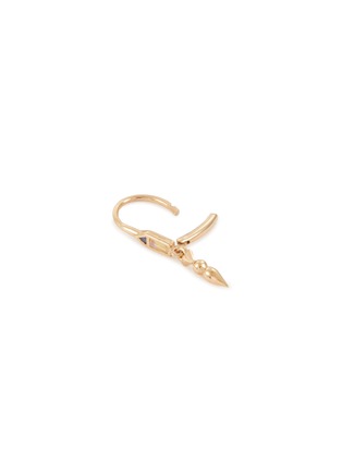细节 - 点击放大 - MÉTIER BY TOMFOOLERY - Mini Az 9K Gold Opal Sapphire Honey Hooks Earring