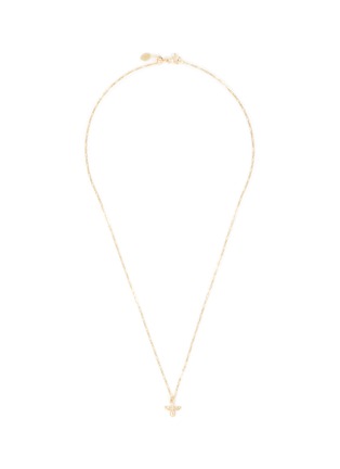 首图 - 点击放大 - MÉTIER BY TOMFOOLERY - Gold Enamel Espirit 9k Gold Bee Plaque Necklace