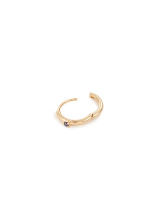 细节 - 点击放大 - MÉTIER BY TOMFOOLERY - 9K Gold Sapphire Clicker Single Hoop Earring